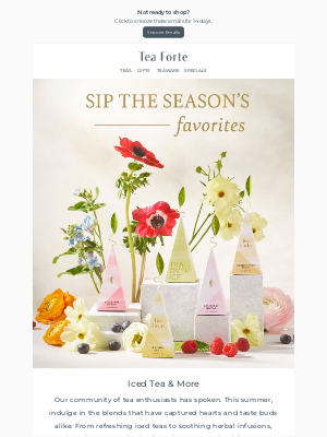 Tea Forté - What Tea Lovers Are Drinking This Summer