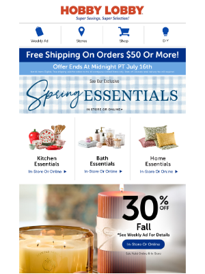 Hobby Lobby - 30% Off Comforts Of Fall 🍂