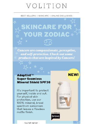 Volition Beauty - Zodiac Skincare: Cancer ♋️