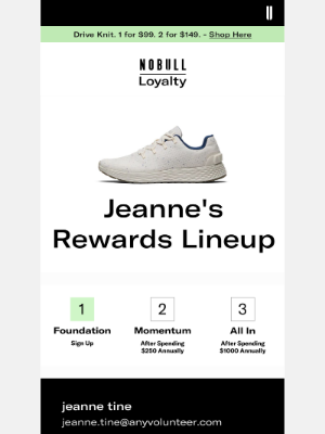 NOBULL - Your Loyalty Rewards Balance Is Ready