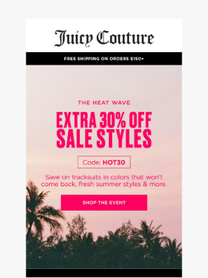 Juicy Couture - 🔥 Up to 55% Off: Track, Summer Styles & More