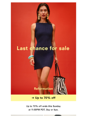 Reformation - LAST CHANCE FOR SALE