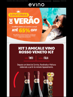 Evino (Brazil) - Amicale 97 pontos por R$99,90 cada no kit