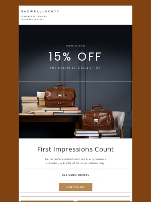 maxwellscottbag - Have You Shopped 15% Off The Business Collection?