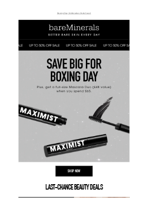 Bare Minerals (United Kingdom) - LAST CHANCE: up to 50% OFF Sale!