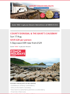 Glenton Holidays - Deals of the Week - SAVE up to £20 per person 😍
