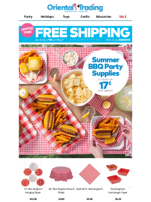 Oriental Trading Company - Picnics, BBQ, Outdoor Fun...We've Got it All! 🔆