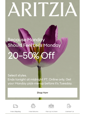 Aritzia (Canada) - Ends tonight: 20–50% off