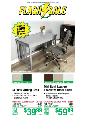 Menards - Executive Office Chair for $59.99!