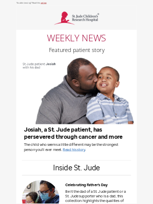 St. Jude Children's Research Hospital - Carol, your weekly update and patient spotlight on Hazel