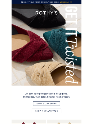 Rothy's - Fall’s NEW favorite slingback.