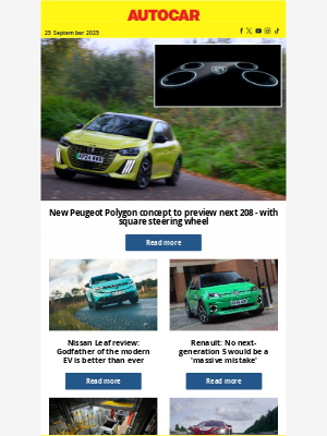 Peugeot 208 to get SQUARE steering wheel