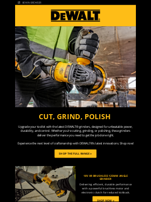 DeWalt (United Kingdom) - CUT, GRIND & POLISH