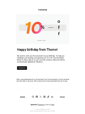 Thorne - Happy birthday, Lori!