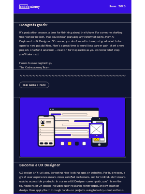 Codecademy - June newsletter: What step will you take next?