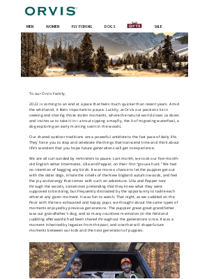 Orvis - A personal note from the Perkins family.