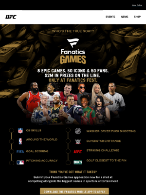 UFC Official Online Store - Do You Have What It Takes To Be The Goat?