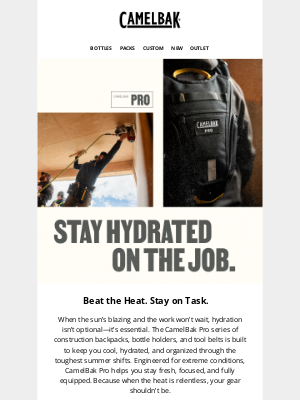 CamelBak - CamelBak Pro: Built for the Toughest Jobs