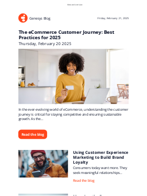 Genesys - Genesys blog updates for Friday Feb 21, 2025