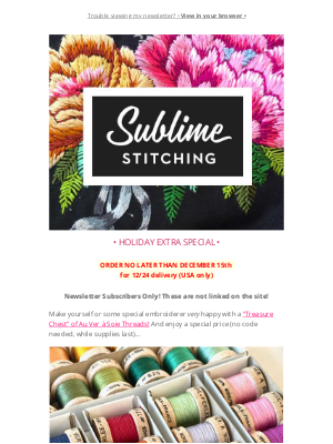 Sublime Stitching - 🎁 GIFTS? How about a TREASURE CHEST