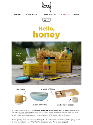 Loaf (UK) - WIN our Beekeeping breakfast bundle