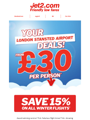 Jet2 (United Kingdom) - ✈ Fly from London Stansted with these amazing offers