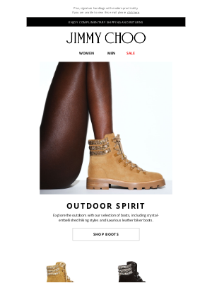Jimmy Choo - Explore The Outdoors In New Boots