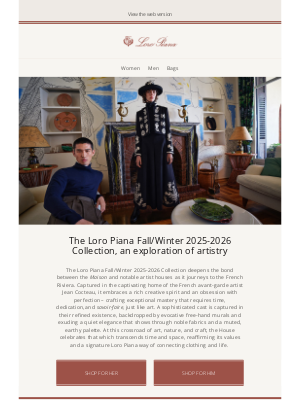 Loro Piana - Presenting the Fall/Winter 2025-2026 Collection