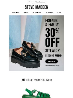 Steve Madden - 5 Reasons To Shop Our SALE