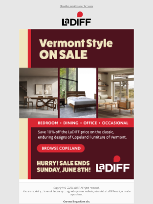 LaDiff - SAVE on Vermont Craftsmanship