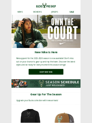 Milwaukee Bucks - Elevate Your Game With New Nike Gear!