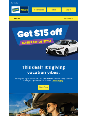 Alamo Rent A Car - $15 Off Base Rate is Here! 🎉