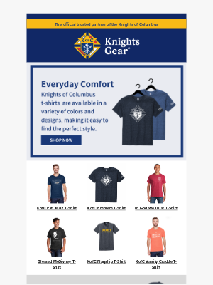 KnightsGear - Everyday Comfort, Knights of Columbus Style