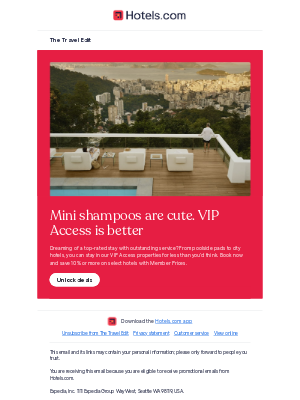 Hotels - VIP Access: Perks and savings incoming