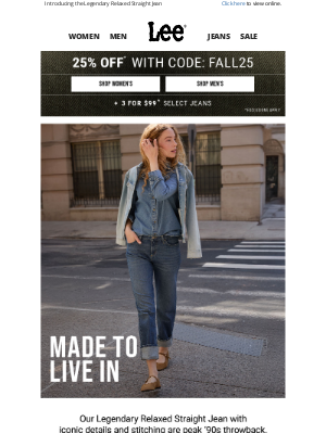 Lee Jeans - New Arrivals: Your New Favorite Jean