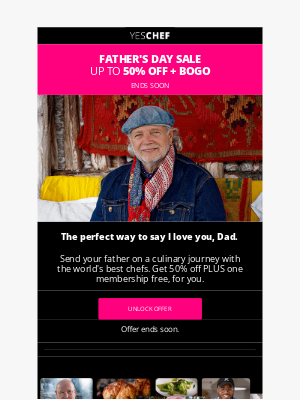 YesChef - Father's Day Sale 🔥 Unlock Dad's Superpowers