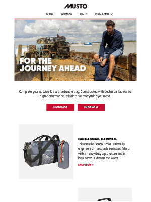 Musto (United Kingdom) - Explore with technical bags