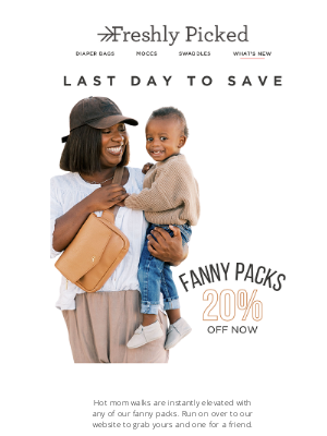 Freshly Picked - 🚨 20% Off: Fanny Packs & Hologram Footwear! 🚨