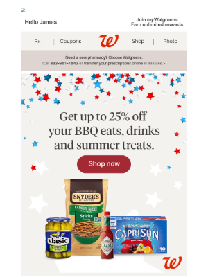 Walgreens - Prep for the holiday weekend!