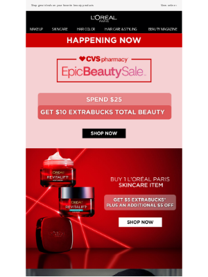 L'Oreal Paris - SAVE BIG at the CVS Beauty Event 🛒