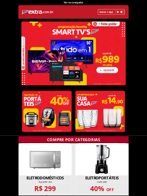 Extra (Brazil) - Última chance na LIQUIDA: até 60% OFF! 🕒