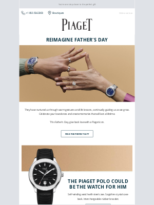 Piaget - Father's Day is just around the corner