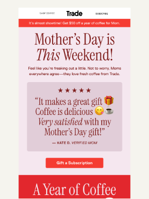 Trade Coffee - Don’t freak out, but…