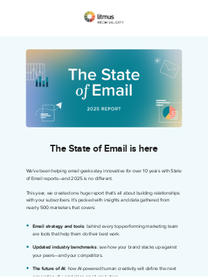 Litmus - The State of Email Report 2025 is here!