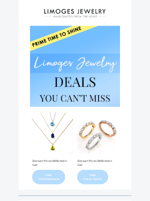 Limoges Jewelry - Prime Days. Prime Prices. Prime Sparkle.