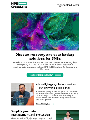 Hewlett Packard Enterprise - Janie, powerful disaster recovery and data backup solutions for SMBs