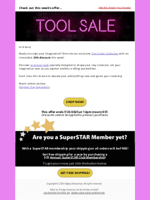 Polymer Clay Superstore - Crafting Brilliance Awaits: 20% Off