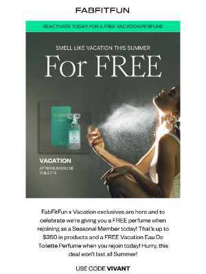 FabFitFun - Are You Summer-Ready? You Need A Vacation!