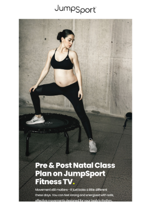 JumpSport, Inc. - *NEW* Pre & Post Natal Plan on JumpSport Fitness TV
