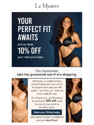Le Mystère - Find Your Perfect Fit + Enjoy 10% Off